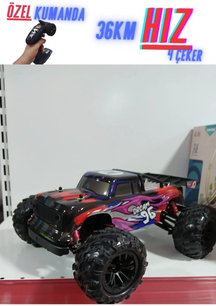 2.4 Ghz 1:16 36 Km Hız Yapan Full Fonksiyon Uzaktan Kumandalı 4x4 Araba fiyatları
