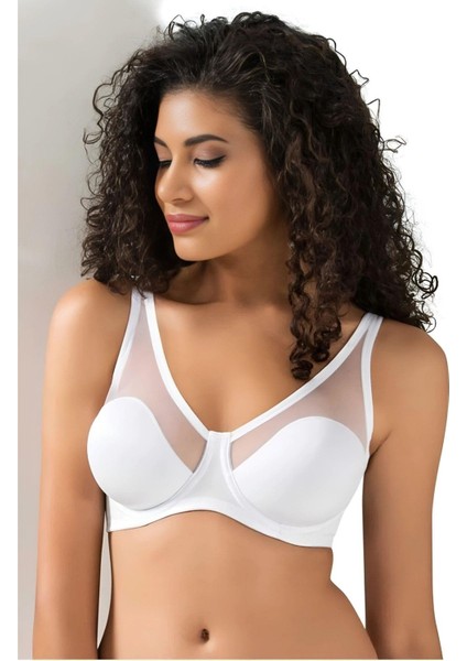 Tül Kaplı Soft C-Cup Sütyen Kadın 9200