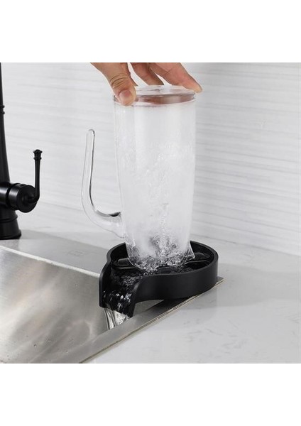 Buffer® Yüksek Basınçlı Otomatik Bardak Yıkama Aparatı Mutfak Lavaboları Için Hızlı Kupa Durulayıcı