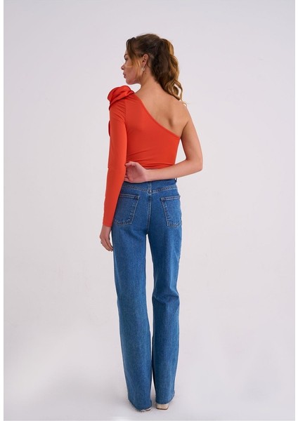 Elba Kadın Çıtçıtlı Gül Detaylı Bodysuit indirimleri