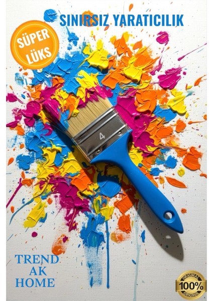 Lüks Kestirme Boya Fırçası No:4