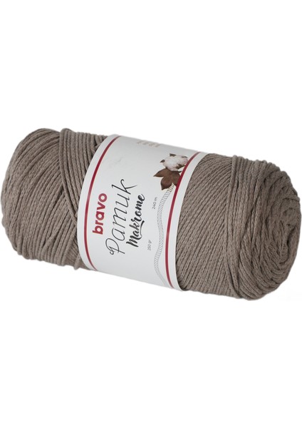 Pamuk Makrome Iplik 250 gr 240 Metre Koton (Renk Kodu: 303) Bej