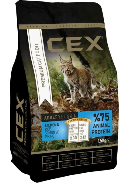 Premıum Yetişkin Somonlu Kedi Maması 1.5 kg