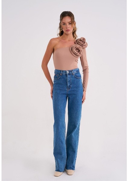 Elba Kadın Çıtçıtlı Gül Detaylı Bodysuit indirimleri