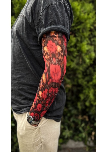 Giyilebilir Desenli Kol Dövmesi 3D Baskılı Tattoo fiyatları