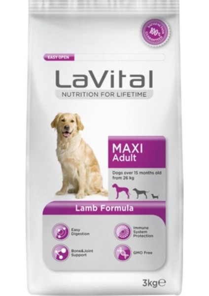 Dog Maxi Adult Lamb Büyük Irk Kuzu Etli Yetişkin Köpek Maması 3 Kg fiyatları
