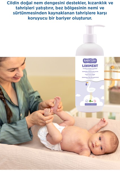 Liniment Bebek Bezi Değiştirme Temizleyici ve Pişik Önleyici 400 ml modelleri