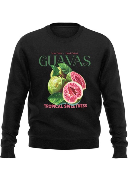 Dijital Baskılı, Sıfır Yaka Unisex 2 Iplik Sweatshirt