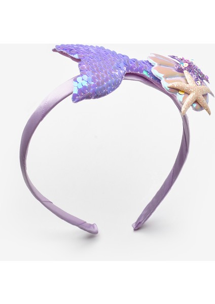 Lila Payetli Deniz Kızı Figürlü Kız Çocuk Taç fiyatları
