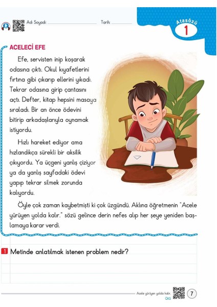 Dilimizin Zenginliği Atasözleri - 1. Seviye modelleri