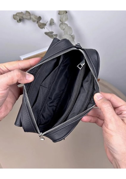 Hakiki Deri Mıknatıslı Fermuarlı Erkek El Çantası 2114 fiyatları