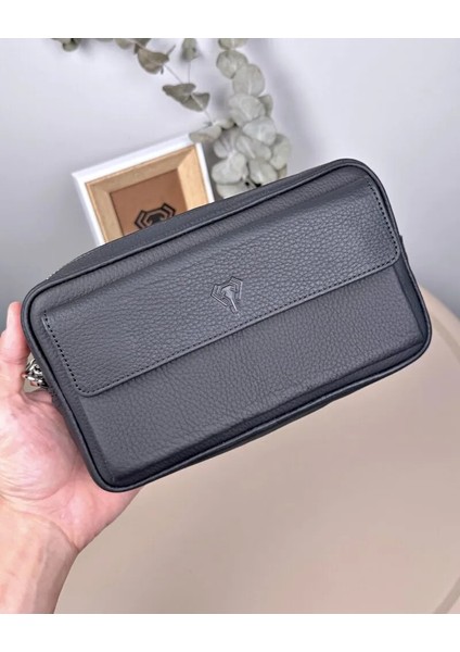 Hakiki Deri Mıknatıslı Fermuarlı Erkek El Çantası 2114 modelleri