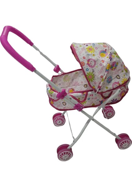 Çocuklar Için Katlanabilir Tatlı Minik Oyuncak Puset Pembe-Beyaz modelleri