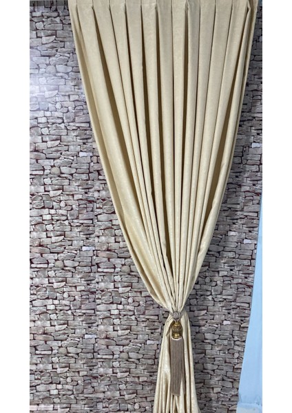 Fon Perde 2 Kanat 1/3 Sık Sık Pieli En 100 Boy 250