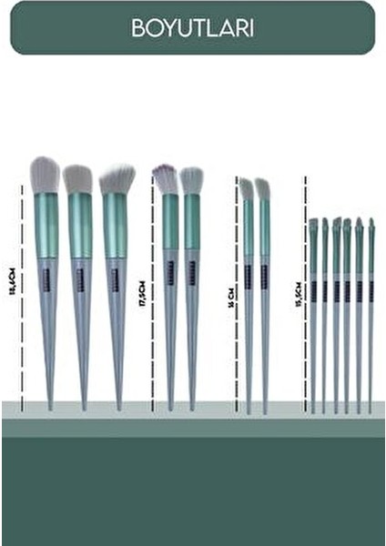 Rose Özel Keseli 13'lü Fırça Seti indirimleri