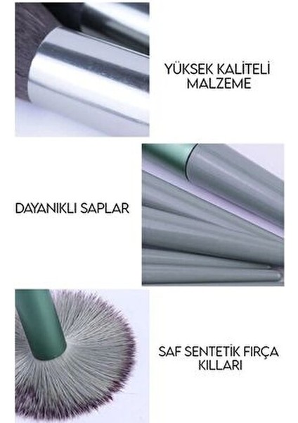 Rose Özel Keseli 13'lü Fırça Seti