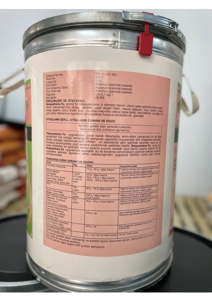 Sequestrene Fe 25 kg fırsatları