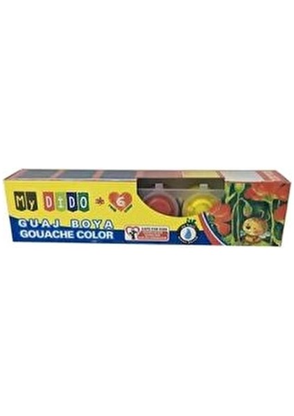 MyDido Guaj Boyası 6'lı Set 6 Renk x 22 ml Renkli Sanat Malzemeleri fiyatları