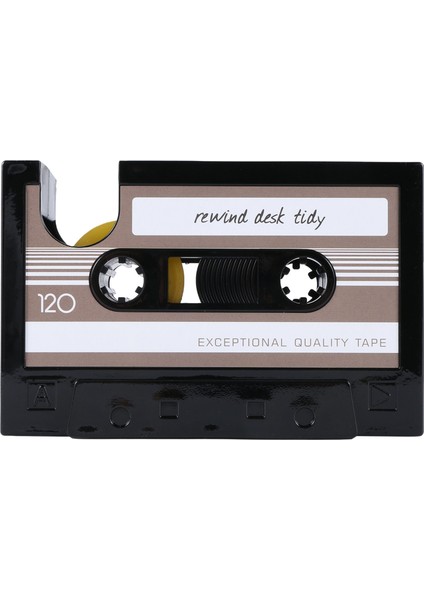 Kaset Teyp Dağıtıcı Kalemlik Vazo Kalem Pot Kırtasiye Masası Düzenli Konteyner Ofis Kırtasiye Tedarikçisi Hediye (Siyah) (Yurt Dışından)