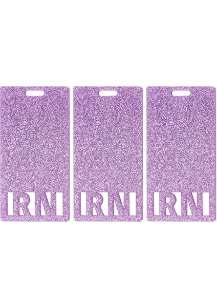 Adet Kayıtlı Hemşire Rn Glitter Rozeti 5.7X11 cm Rozet Tutucu Kımlık Rozeti Kartı Hemşire Iş Arkadaşları Hemşirelik Öğrencileri Mor (Yurt Dışından)