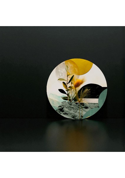 :temperli Cam Daire Tablo, Cam Tablo, Uv Baskı, CTT024