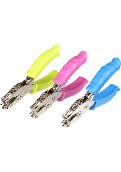 3 Paket Kolu Yumruk 1/4 Inç Delik El Zımba Ofis Okul Malzemeleri Için, Etiketler Için Kullanılabilir, Tebrik Kartları (Yurt Dışından)