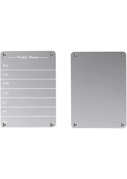 Buzdolabı Için Manyetik Akrilik Levha Günlük Haftalık Aylık Planlayıcı Işaret Panosu Kuru Silme Takvim Bloknot (Yurt Dışından)