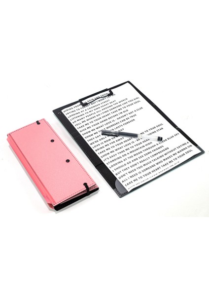 Hemşirelik Panosu Katlanabilir 3 Katmanlı Katlanabilir Pano Sürümü Hile Hemşire Panosu Katlanır Cep Panosu Pembe (Yurt Dışından)