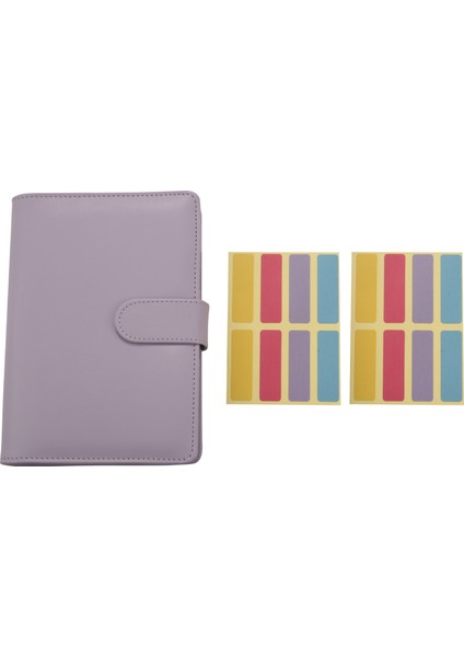 12 Adet Şeffaf Plastik A6 Bağlayıcı Zarflar, Su Geçirmez Nakit Bütçe Zarf Sistemi, Etiket Çıkartmaları ile C (Yurt Dışından)