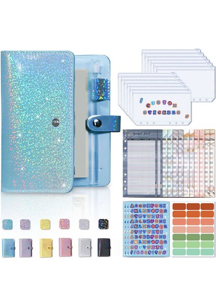 A6 Nakit Bütçe Binde Için A6 Para Düzenleyici Fermuarlı Zarflar ile Bütçe Planlayıcı Bağlayıcı Bütçeleme F Için Nakit Zarflar (Yurt Dışından)