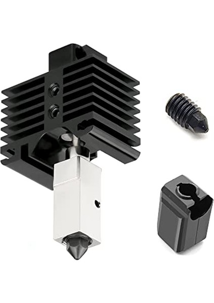 P1P 3D Yazıcı Için 500℃'YE Kadar Yüksek Sıcaklık Yükseltilmiş Hotend Isıtıcı Bloğu Krom Zirkonyum Bakır Nikel Kaplama Versiyonu (Yurt Dışından)