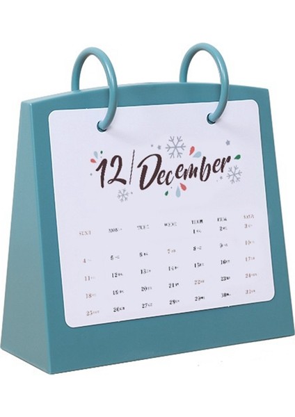 Masa Ayakta Takvim 2023 Masaüstü Küçük Aylık Planlayıcı Masa Masaüstü Program Duvar Günlük Dekoratif (B, Mavi) (Yurt Dışından)
