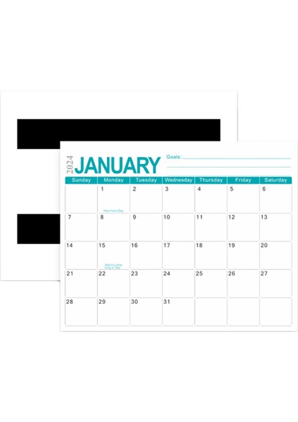 Buzdolabı Için Manyetik Takvim, Buzdolabı Ocak 2024'TEN Haziran 2025'E Kadar Çalışıyor, 18 Aylık Mavi (Yurt Dışından)