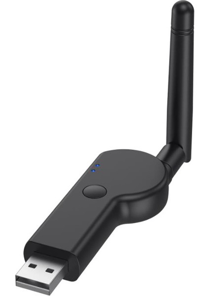 Bluetooth 5.2 Verici 3.5mm Ses Düşük Lantency Kablosuz Adaptör, Tv Pc Hoparlörü Için Harici Anten ile (Yurt Dışından)