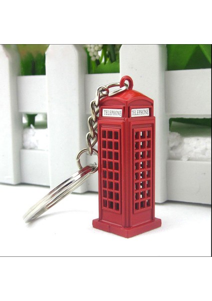 Vintage Telefon Kulübesi Ingiliz Minyatür Londra Araba Anahtarlık Anahtarlıklar Anahtarlık Hediye Kadın Kızlar Için (Yurt Dışından)