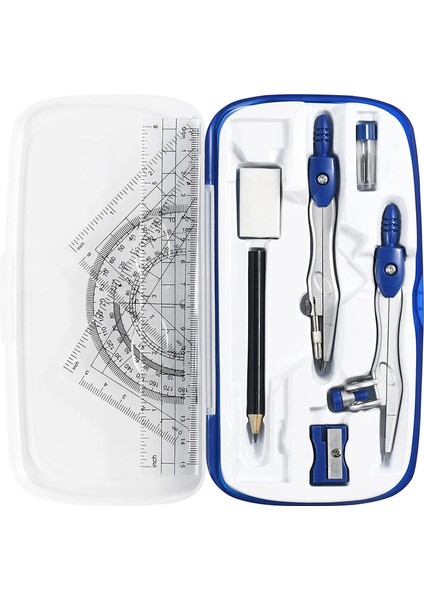10 Parça Matematik Geometri Kiti Çizim ve Kırılmaz Saklama Kutusu ile Öğrenci Malzemeleri Setleri (Yurt Dışından)