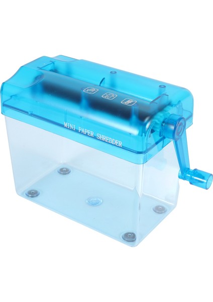 Mini Mavi Parçalayıcı Kırıcı Kağıt Evrak Kesme Makinası (Yurt Dışından)