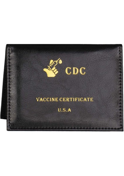 Cdc Aşı Kartı Için 3x4 Kart Tutucu, Sertifikayı Korumak Için Aşı Siyah (Yurt Dışından)