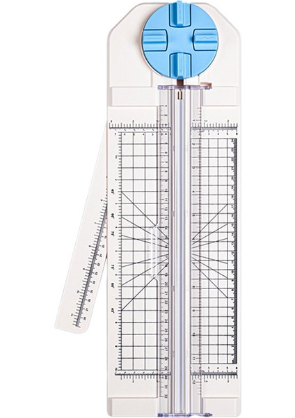 Kağıt Giyotin El Sanatları Kesici, Çok Fonksiyonlu Scrapbooking Aracı Için 4'ü 1 Arada 12 Inç Kesici Mavi (Yurt Dışından)