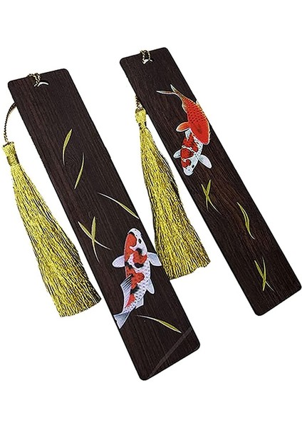 El Yapımı Ahşap Kitap Ayracı Hediye Kutusu Seti, Püsküllü, Öğretmenler, Öğrenciler, Erkekler ve Kadınlar Için Benzersiz. (Yurt Dışından)