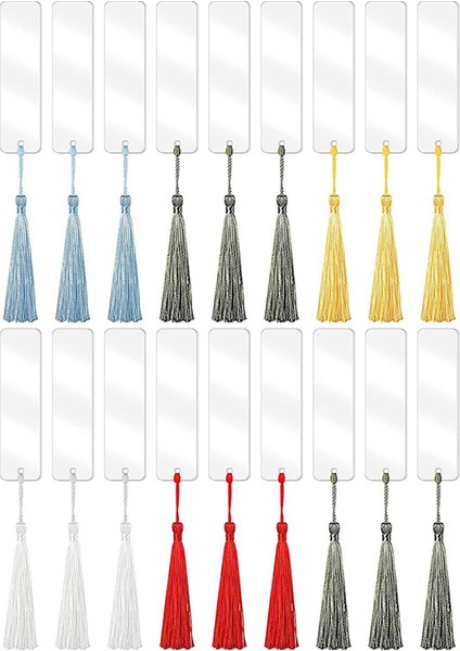 Akrilik Yer Ayracı Boşlukları, 30 Adet Şeffaf Craft Yer Imleri, Hediye Dıy El Sanatları Için 30 Adet Çok Renkli (Yurt Dışından)