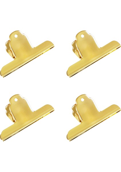 4 Adet Metal Klipler Paslanmaz Çelik Bulldog Kağıt Büyük Klasör Dosyası Çizim Tahtasında Resimler Ofis Malzemeleri (Yurt Dışından)
