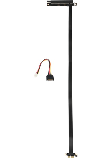 1X60 cm Pcıe 1x Ila 16X Aktarım Kablosu Uzatma Ses Kartı Grafik Ağı Blockchain Madencilik B (Yurt Dışından)