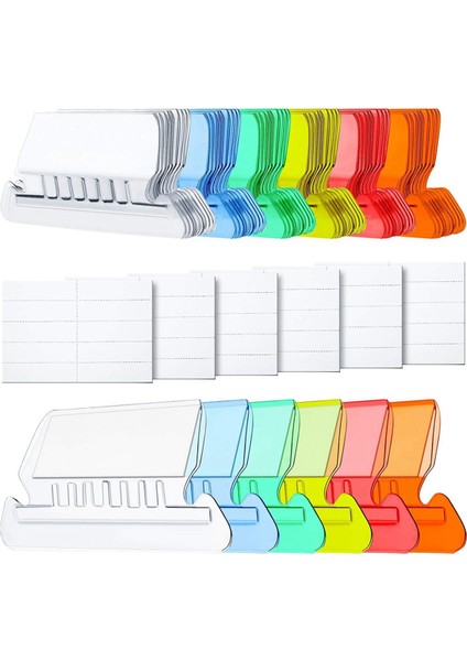 Dosyaların Hızlı Tanımlanması Için 120 Adet Asılı Klasör Sekmeleri ve Ek Parçaları, Okunması Kolay, Dosya (Yurt Dışından)