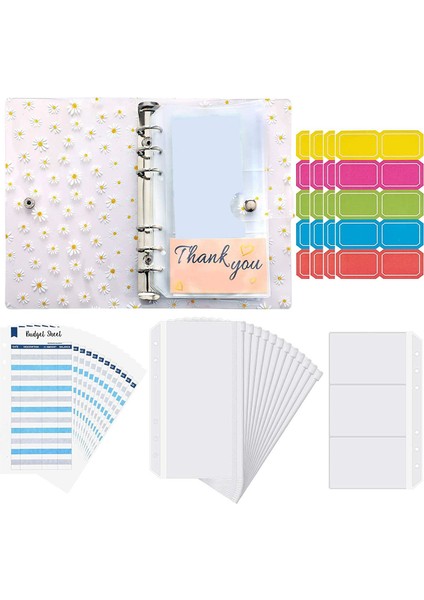 A6 Bağlayıcı Pvc Defter Kapağı, Bütçe Zarf Sistemi Planlayıcısı, Dosya Cepleri, Bütçe Sayfaları, Etiketler (Yurt Dışından)