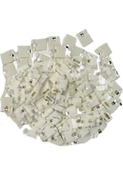 100 Adet 2.54 mm Jumper Kapağı Açık Tip Kısa Devre Bloğu Soket Pin Başlık Bağlantı Bloğu, Beyaz (Yurt Dışından)