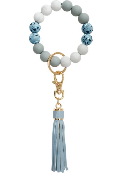 Bilek Anahtarlık Silikon Bileklik Araba Anahtarlık, Kadın Boncuklu Bileklik - E (Yurt Dışından)