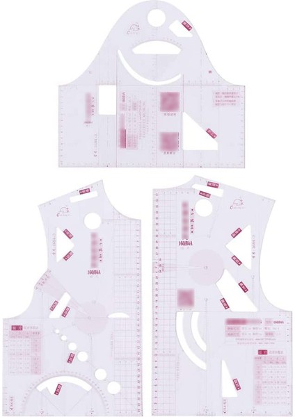 1:3 Kumaş Tasarım Cetvel Şeffaf Fransız Eğrisi Ölçü Desen Bebek Dikiş Aracı Için Yapma (Yurt Dışından)