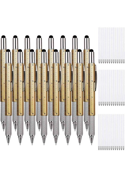 16 Adet Hediye Aracı Kalem 6 In 1 Çok Amaçlı Tükenmez Kalemler Babalar Günü Hediyeleri Erkekler Için Kişiselleştirilmiş C (Yurt Dışından)