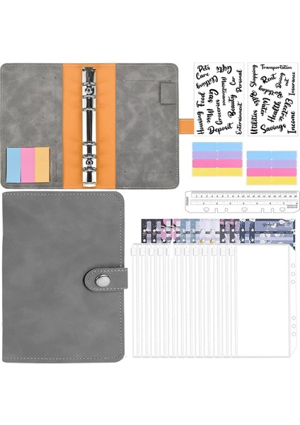 Telli Dosya A6, Plastik Para Zarflı Defter Klasörleri Düzenleyici Kapaklar, Bütçe Sayfaları B (Yurt Dışından)